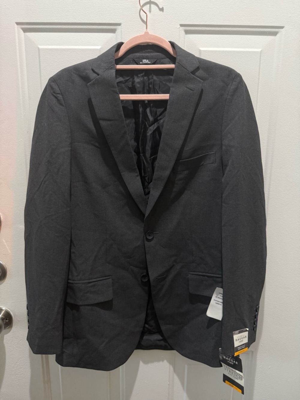 Haggar Men's Black Two-Button Sport Coat Blazer